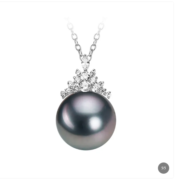 Genuine Cultured Tahitian Pearl Necklace | S925 Sterling Silver | 44cm | Luxe Aura Gold